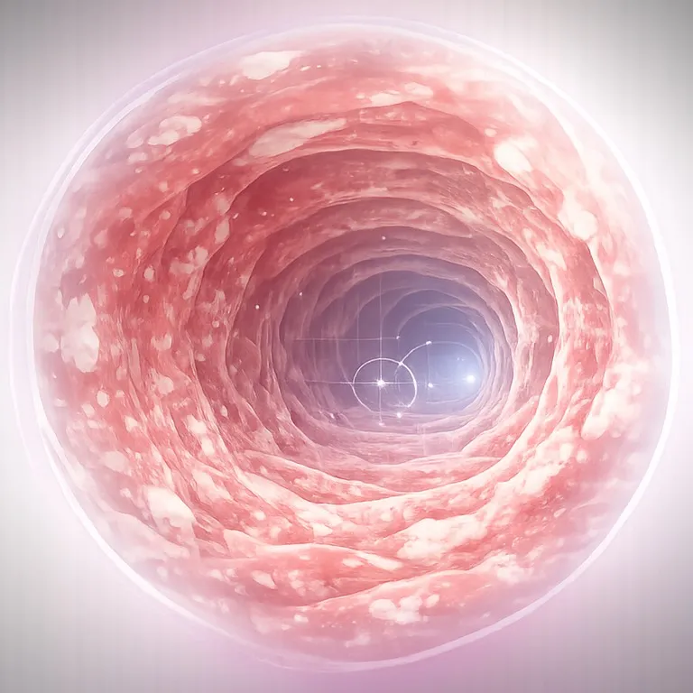 Endoscopic lumen view representing Mayo 3: Severe disease