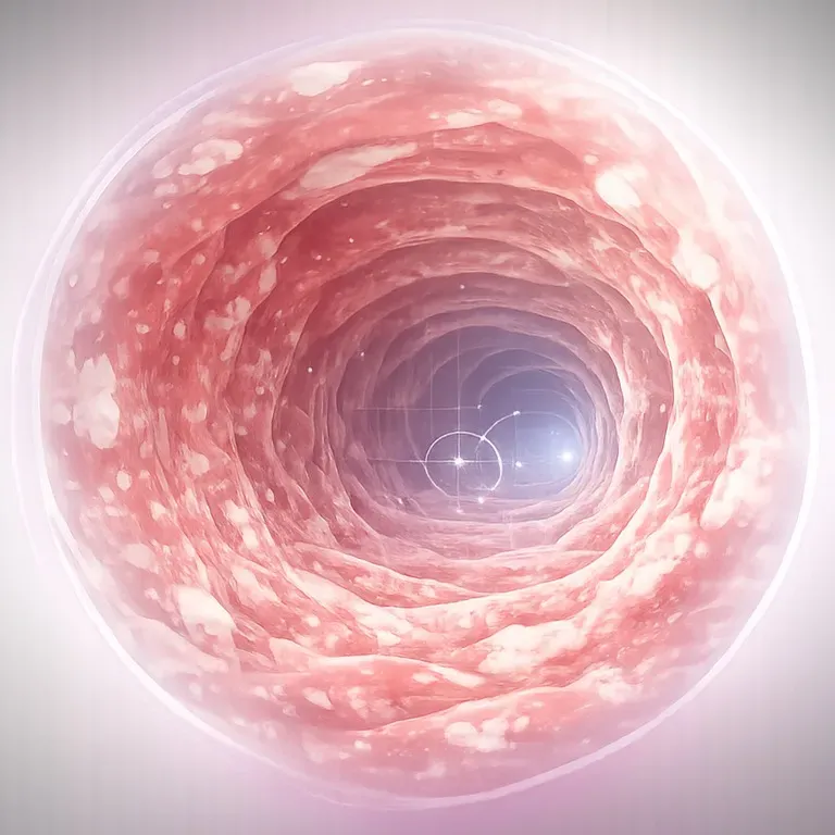 Endoscopic lumen view representing Mayo 3: Severe,disease